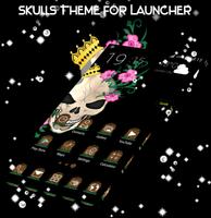Skulls Theme For Launcher اسکرین شاٹ 1