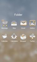 Gold & Silver GOLauncher Theme تصوير الشاشة 3