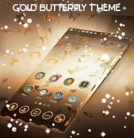 برنامه‌نما Gold Butterfly Theme عکس از صفحه