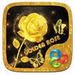 Golden Rose 3D Go Launcher Theme