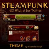Steampunk Twitter GO Widget icône