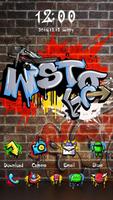 Graffiti GO Launcher Theme captura de pantalla 1