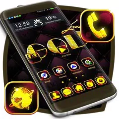 Golden Art Deco Launcher APK download