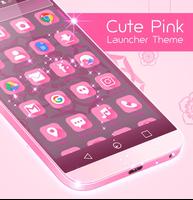 Cute Pink Launcher Theme 截圖 1