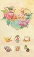Love Bird GO Launcher Theme Affiche