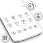 Pure White Launcher Theme أيقونة