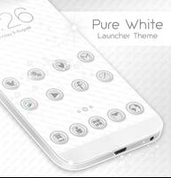 Pure White Launcher Theme الملصق
