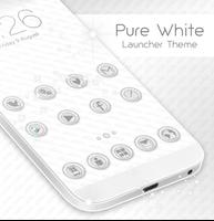 Pure White Launcher Theme Affiche