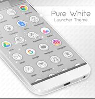 Pure White Launcher Theme تصوير الشاشة 1