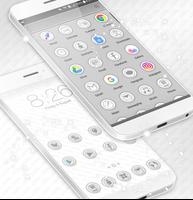 Pure White Launcher Theme تصوير الشاشة 2
