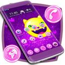 Purple Glitter Cat Launcher APK