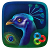 Glowing Peacock Launcher Theme icon
