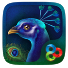 Glowing Peacock Launcher Theme 아이콘