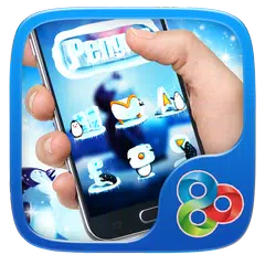 Скачать Hungry Penguin Launcher Theme APK