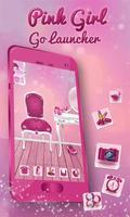 Cute Girly Pink Launcher Affiche