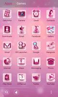 Cute Girly Pink Launcher capture d'écran 2