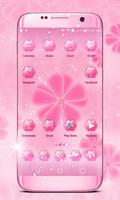 Pink girl Launcher Theme Affiche