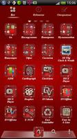 2 Schermata Red tema GO Launcher EX