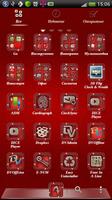 Red GO Launcher EX theme screenshot 2