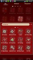 Red GO Launcher EX theme স্ক্রিনশট 3