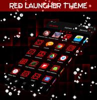 Red Launcher Theme پوسٹر