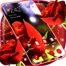 Motyw Red Rose Launcher aplikacja