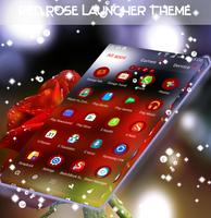 Tema Launcher Red Rose poster