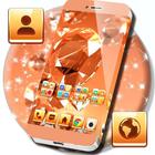 Rose Gold Launcher Themes icône