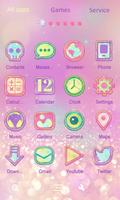 Crystal Sugar Launcher Theme 스크린샷 1