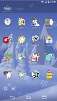 Snowman GOLauncher Theme captura de pantalla 2