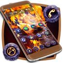 Skull On Fire Launcher APK