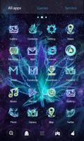 Smoky Color Parallax Go Launcher Theme Screenshot 2