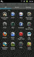 Black Tears GO Launcher Theme captura de pantalla 1