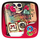 Skull Tattoo Launcher Theme ikon