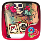 Skull Tattoo Launcher Theme icône