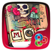 Skull Tattoo Launcher Theme icon
