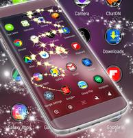 Glitter New Launcher Theme اسکرین شاٹ 3