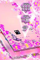 Pink Flower Launcher اسکرین شاٹ 1