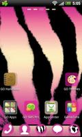 Pink Zebra GO Launcher Theme Affiche