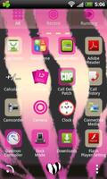 Pink Zebra GO Launcher Theme capture d'écran 2