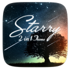 (FREE) Starry 2 In 1 Theme أيقونة