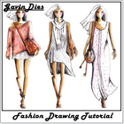 fashion drawing steps-icoon