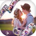 Romantic Movie Maker - Photo To Video With Song icône