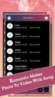 Romantic Movie Maker - Photo To Video With Song capture d'écran 3