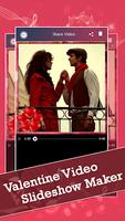 Valentine Video Slideshow Maker capture d'écran 1