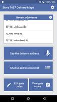 Store 7657 Delivery Maps Poster