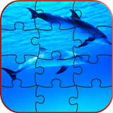 Dolphins LWP + Games Puzzle icono