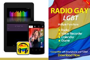 Gay Radio LGBT Radio Gay Music Gay FM Worldwide Plakat