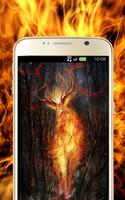 Fire Animal Wallpaper plakat