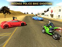 Tir de vélo de police - Gangster Chase Car Shooter Affiche